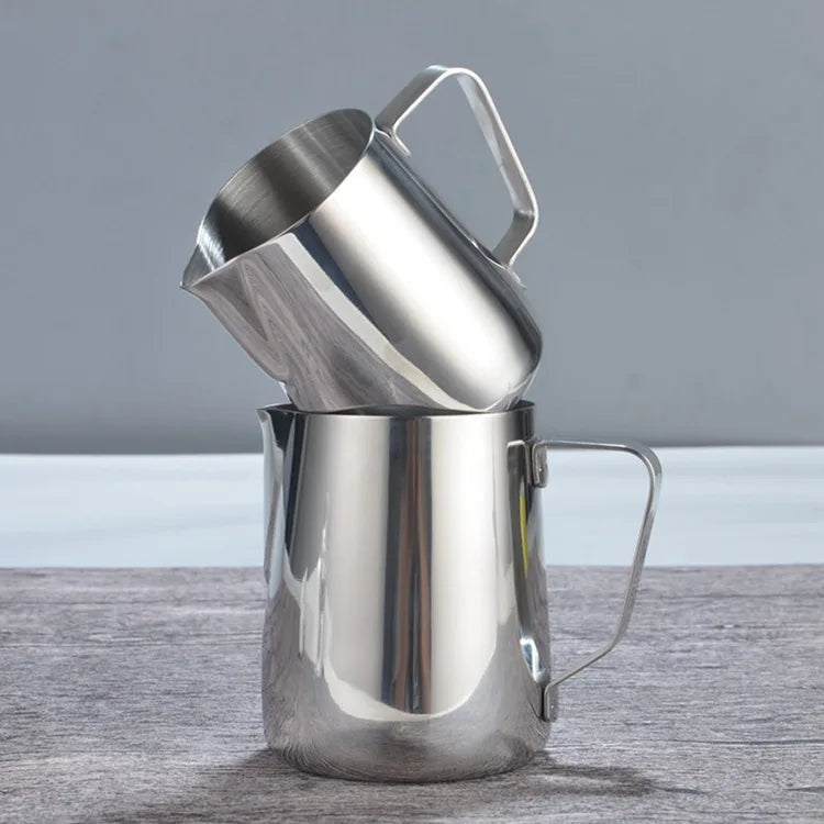 100/350/600ml Milk Jugs Fashion Stainless Steel Milk Craft Milk Frothing Pitcher Coffee Latte Frothing Art Jug Pitcher Mug Cup