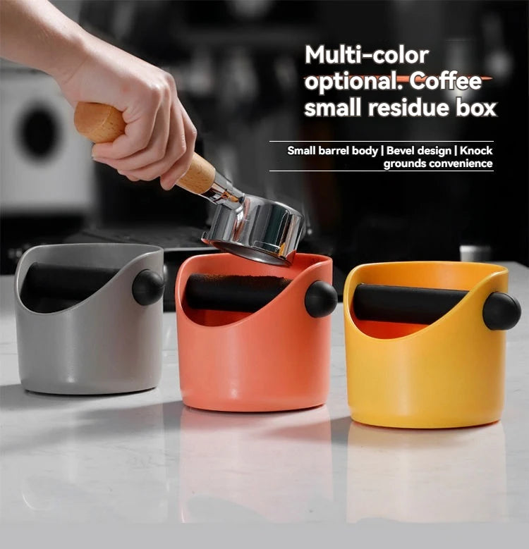 Coffee Grounds Powder Bucket Home Espresso Machine Handle Knockbox Container Organizer Abs Dregs Slot Waste Dregs Recycling Bin