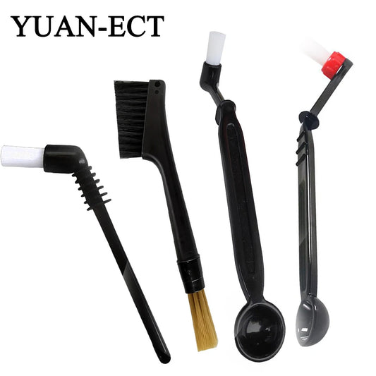 Coffee Brush Set Espresso Brush Kit Include Wooden Coffee Grinder Machine Cleaning Brush and Nylon Espresso Brush