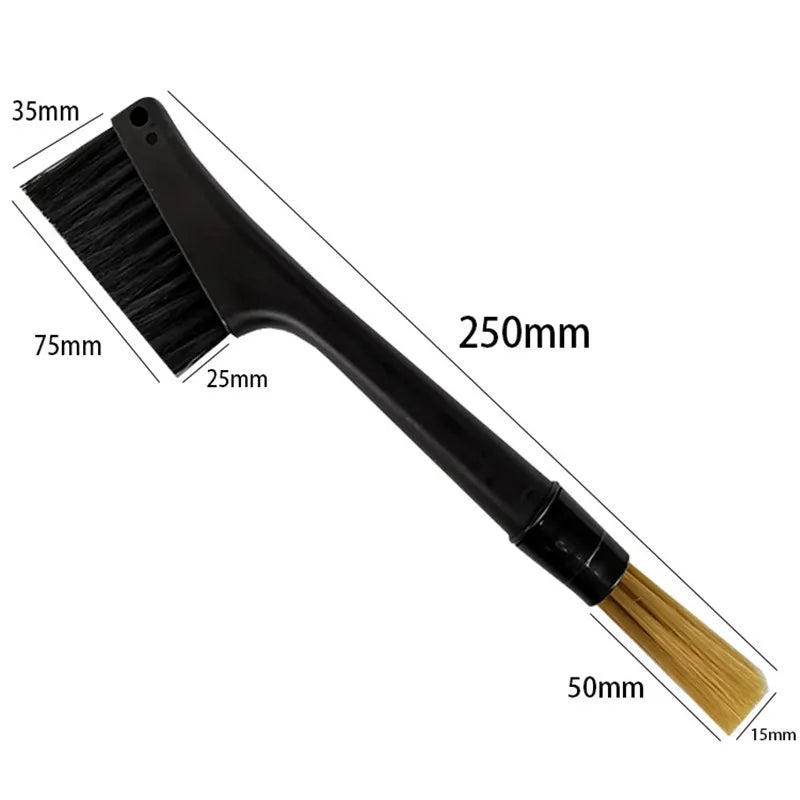 Coffee Brush Set Espresso Brush Kit Include Wooden Coffee Grinder Machine Cleaning Brush and Nylon Espresso Brush