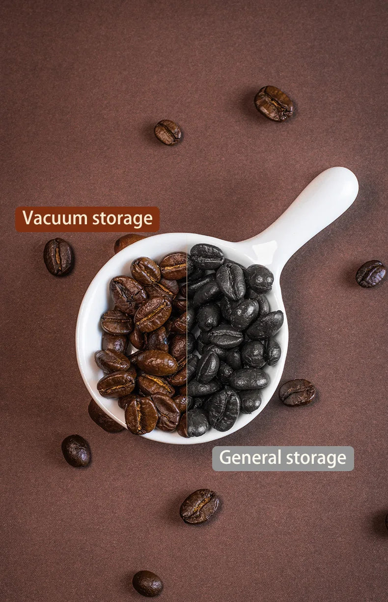 PARACITY Vacuum Sealed Tank Home Coffee Bean Glass Sealed Jar Moisture-proof Air Extraction Airtight Container Coffee Set